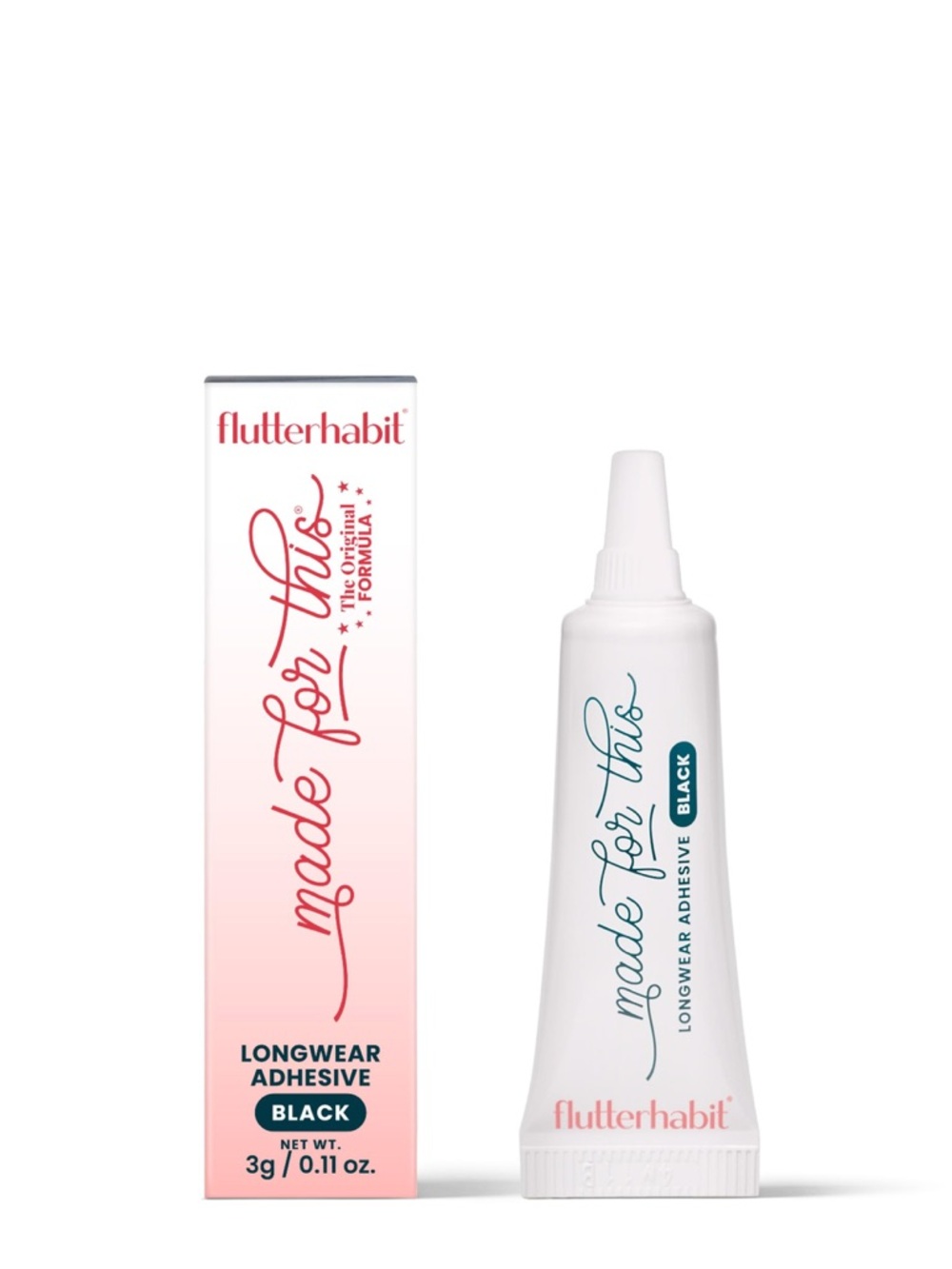 flutterhabit Made For This Longwear Adhesive - Black
